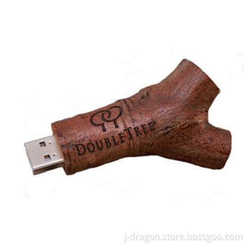 Eco-friendly Natural Wood Branch USB Flash Drive